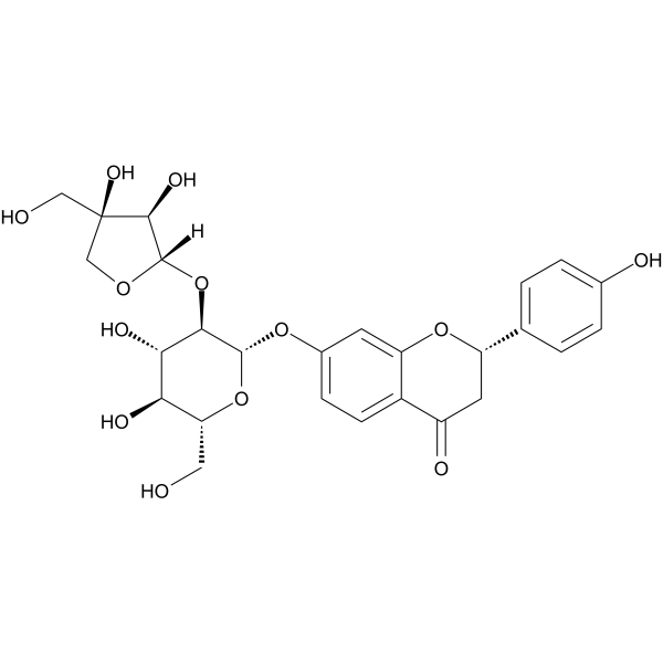 Liquiritigenin-7-O-β-D-glucopyranosyl-(1→2)-β-D-apiofuranoside 135432-48-3